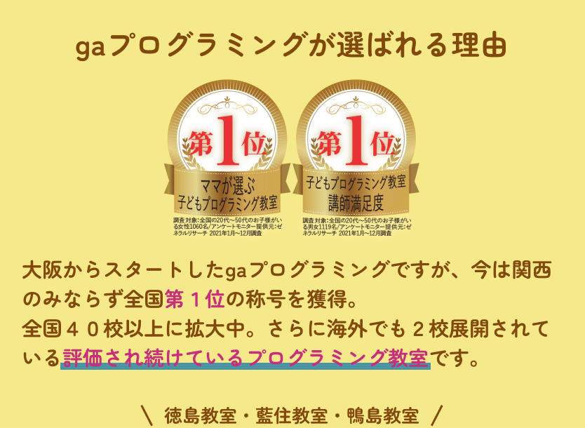 gaプログラミングが選ばれる理由